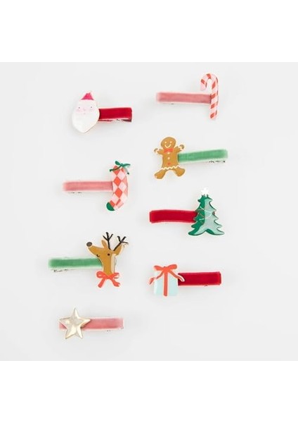- Jolly Christmas Saç Tokaları - 8 Adet modelleri