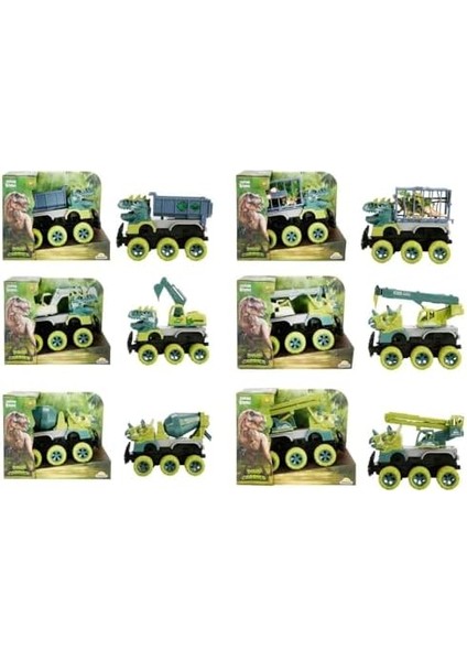 Crazoo Dino Inşaat Aracı Dinozor 6 Adet