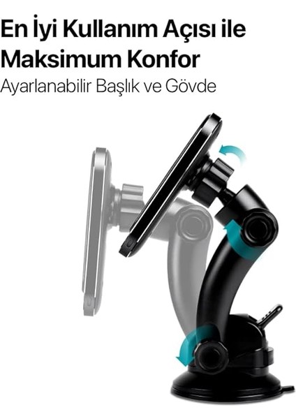 Aircharger Drive M Magsafe Uyumlu Kablosuz Şarj Özellikli Mıknatıslı Araç Içi Telefon Tutucu fırsatları