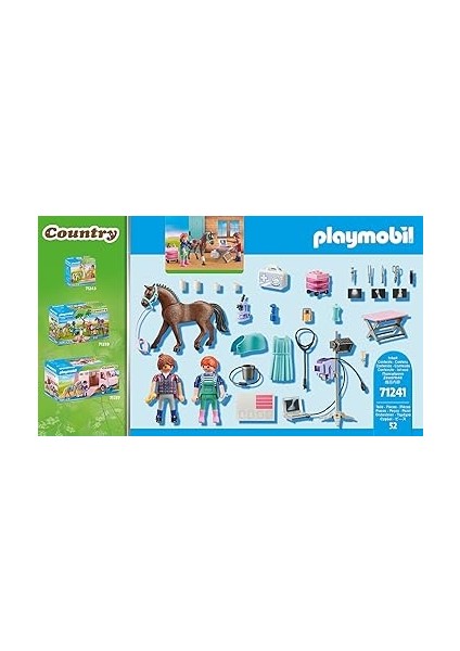 71241 Country Atlar Için Veteriner, Midilli Çiftliği, At Oyuncakları, Eğlenceli, Yaratıcı Rol Yapma, Oyun Seti, 4 Yaş ve Üzeri Çocuklar Için Uygun fırsatları