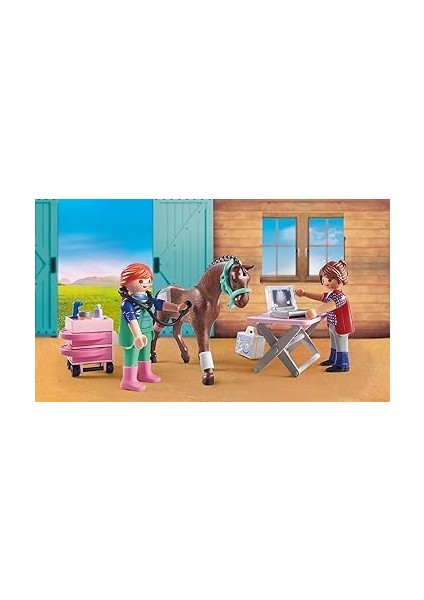 71241 Country Atlar Için Veteriner, Midilli Çiftliği, At Oyuncakları, Eğlenceli, Yaratıcı Rol Yapma, Oyun Seti, 4 Yaş ve Üzeri Çocuklar Için Uygun indirimleri