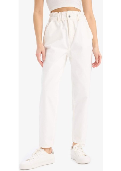 Paperbag Gabardin Kumaş Pantolon Cepli Standart Paça S2790AZ25SP