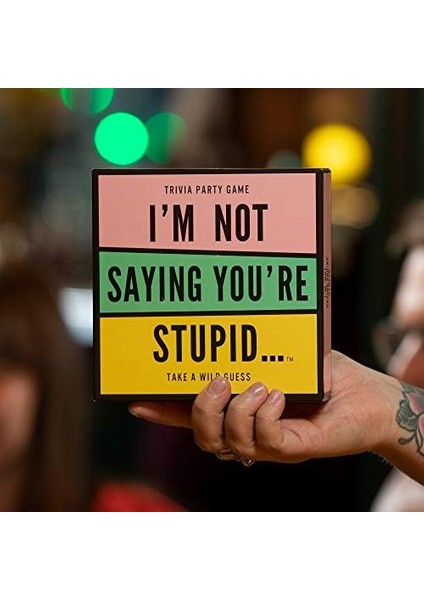 Hygge Games I'm Not Saying You're Stupid Trivia Parti Oyunu, 14,5 x 14,5 x 4,5 cm fiyatları