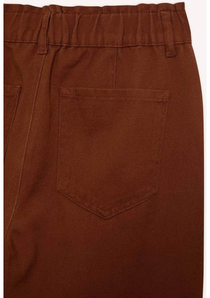 Paperbag Gabardin Kumaş Pantolon Cepli Standart Paça S2790AZ25SP