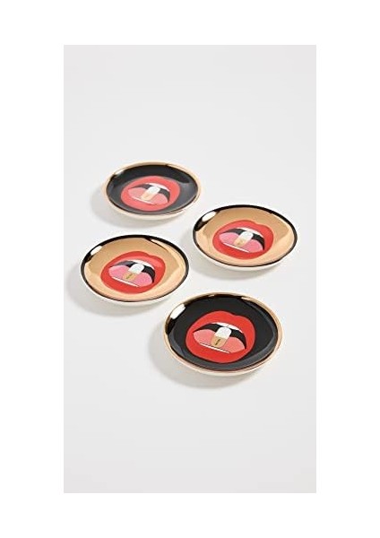 Jonathan Adler Full Dosis Untersetzer, Porzellan, Multicolor