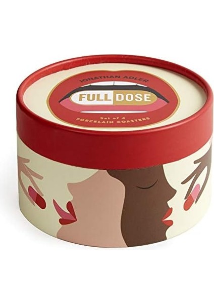 Jonathan Adler Full Dosis Untersetzer, Porzellan, Multicolor modelleri