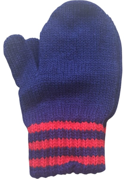 Parmaksız Erkek Bebe Eldiveni Lacivert Örgü Eldiven 0-3 Yaş fırsatları