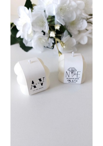 25 Adet Kişiye Özel Bubble Mum Hediyelik – Nişan, Söz, Nikah, Doğum Günü, Yenidoğan, Baby Shower modelleri