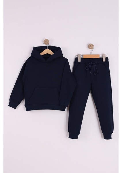 Erkek Çocuk Kalın Kapüşonlu Takım