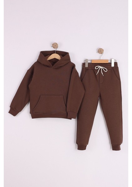 Erkek Çocuk Kalın Kapüşonlu Takım