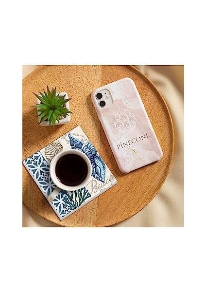 Deniz Kabuğu Taş Bardak Altlığı Seti - 4 Parça - Dekoratif, Rustik Mutfak Aksesuarı, 10X10 Cm, Kaydırmaz Tabanlı, Şık ve Dayanıklı SC112