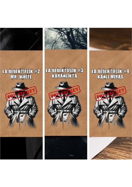 3lü Dedektif Oyunu Seri Katil Davası, Suçluyu Bulma, Çözülemeyen Davalar2 modelleri