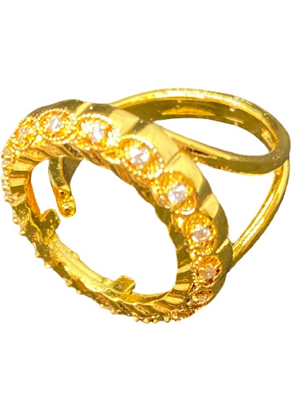 Gold Çeyrek Altın Monte Edilebilen Çeyreklik Yüzük Ayarlanabilir (ÇYR3007)