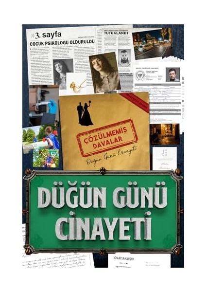 Çözülmemiş Davalar Dedektiflik Suç Çözümleme Oyunu Düğün Günü Cinayeti Dosyası - Gizem Bulmaca Cinayet Çözme Kutu Oyunları - Katil Bulma Dedektif Oyunu - Suçlu Kim, Cinayeti Çözebilir Misin? (Dava-8)