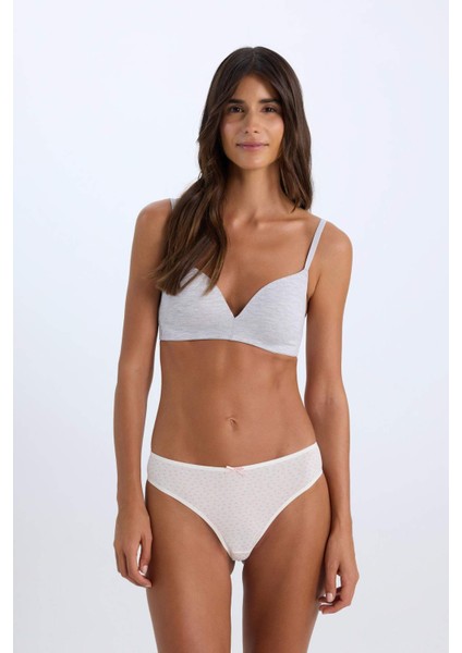 3'lü Basic Düz Brazilian Külot-Fall in Love