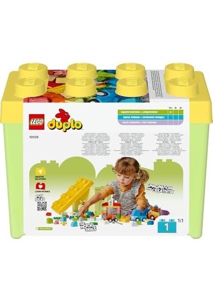 Arabalar ve Kamyonlar Yapım Parçası Kutusu 10439 - 1.5 Yaş ve Üzeri Kız ve Erkek Çocuklar Için Eğitici Hediye Fikri, Araç Içeren Yaratıcı Eğlenceli Oyuncak Yapım Seti (80 Parça)