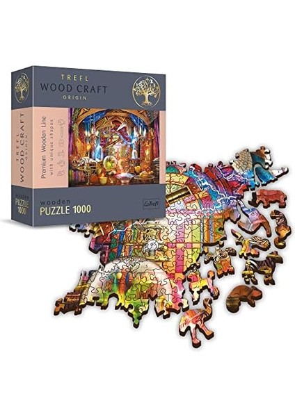 TR20146 YETIŞKIN-1000 Parça Ahşap El Sanatları Düzensiz Şekiller 100 Hayvan Figürleri Yetişkinler ve Çocuklar Için Yüksek Kalite Modern Kendin Yap 12+ Ahşap Bulmaca Sihirli Oda Bulmaca 1000