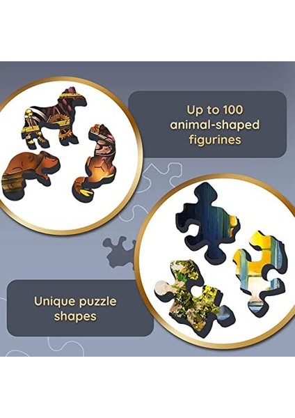 TR20146 YETIŞKIN-1000 Parça Ahşap El Sanatları Düzensiz Şekiller 100 Hayvan Figürleri Yetişkinler ve Çocuklar Için Yüksek Kalite Modern Kendin Yap 12+ Ahşap Bulmaca Sihirli Oda Bulmaca 1000 fiyatları