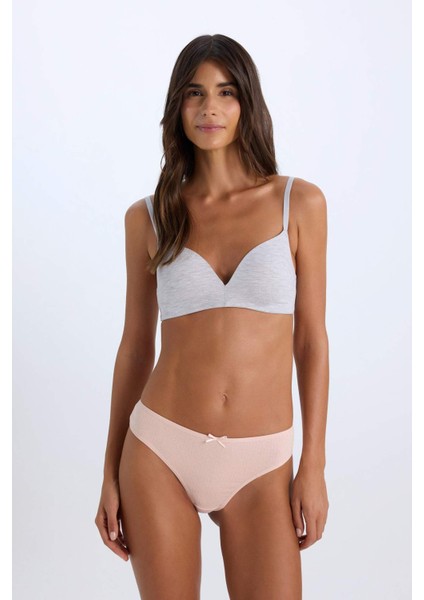 3'lü Basic Düz Brazilian Külot-Fall in Love