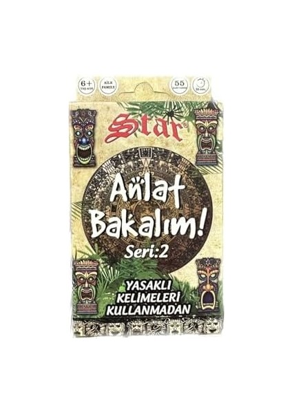 Star Anlat Bakalım Kartları Kelime Oyunu Seri:1 ve 2-2'li Seti