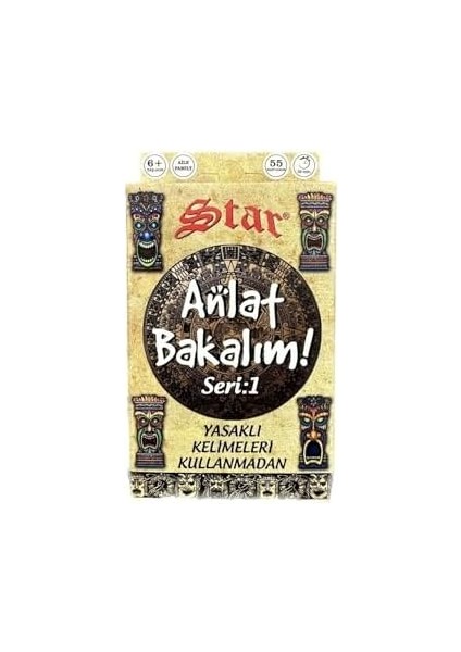 Star Anlat Bakalım Kartları Kelime Oyunu Seri:1 ve 2-2'li Seti modelleri