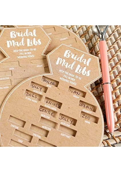 Aspen 28441NA Gelin Partisi Oyunları, Yüzük Şekilli Çılgın Libs Kartları (50'li Set) Düğün Duş Oyunu, Nişan Partisi, Bekarlığa Veda Partisi Oyunu modelleri