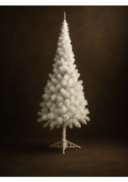 YILBAŞI AĞACI 150CM Plastik Ayaklı Yılbaşı Çam Ağacı 258 Dal-Yoğun ve Sık-Gerçekçi Görünüm-Beyaz Renk fiyatları