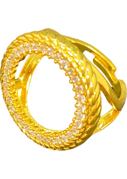 Gold Çeyrek Altın Monte Edilebilen Çeyreklik Yüzük Ayarlanabilir (ÇYR3010)