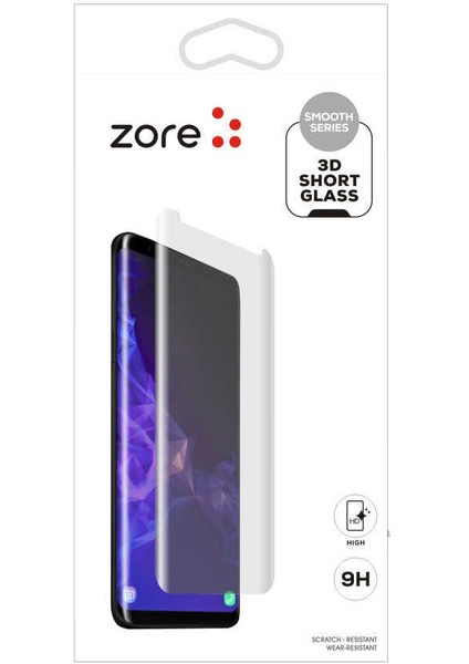 Galaxy Note 9 Zore 3D Short Glass Ekran Koruyucu
