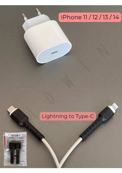 Ios Type-C To Lightning Şarj Kablo Ucu Koruyucu - iPhone 11-12-13-14
