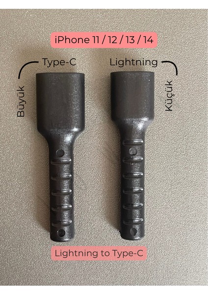 Ios Type-C To Lightning Şarj Kablo Ucu Koruyucu - iPhone 11-12-13-14 indirimleri
