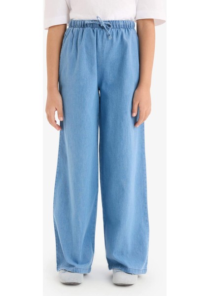 Kız Çocuk Wide Leg Geniş Paça Jean Pantolon D7101A825SM