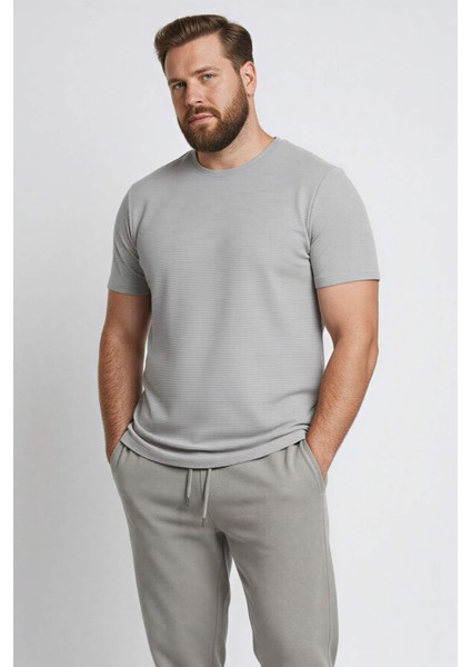 Slim Fit Dar Kesim Bisiklet Yaka Basic Düz Kısa Kollu Tişört