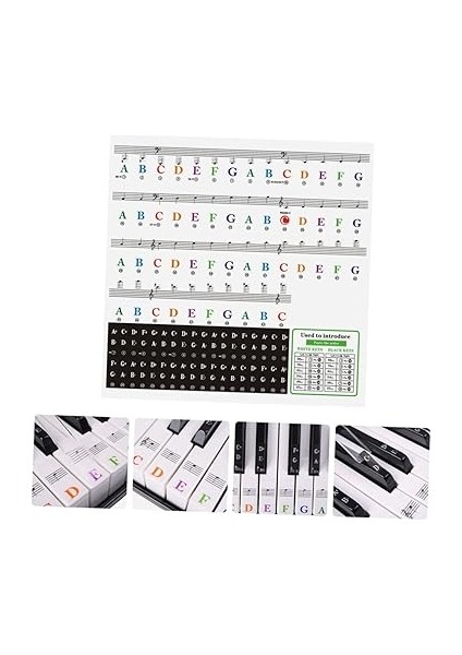 4 Yaprak Piyano Çıkartmalar Piyano Klavyesi Çıkartmalar Piyano Öğrenme Aracı Etiketleri Yazdırılabilir Çıkartmalar Piyano Klavyesi Çıkartma Piyano Için Acemi Piyano Tanıtım indirimleri