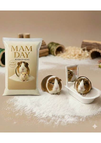 1 kg Kemirgen Tuvalet Kumu + 1 Adet Kemirgen Tuvaleti