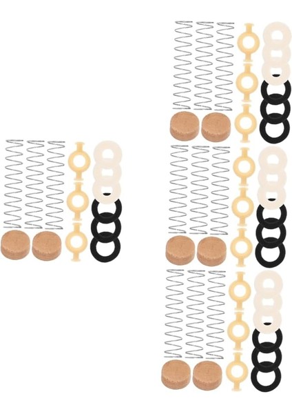 4 Takım Küçük Onarım Aracı Müzik Aletleri Aksesuarı O Ring Tampon Stoper Nefesli Çalgı Aksesuarları Trompet Vana Sistemi Saksafon Aksesuarları Yaylı Kateter Metal Parçası