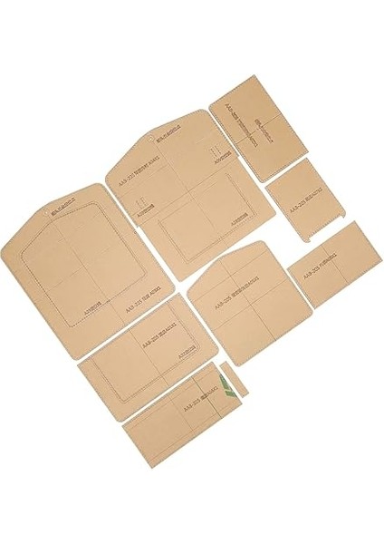 Ls 9 Adet Omuz Ba Teplate E Cuin Ylic Transpat Handba Deri Paern Teplate Fts Için fiyatları