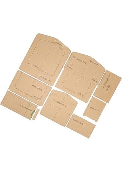 Ls 9 Adet Omuz Ba Teplate E Cuin Ylic Transpat Handba Deri Paern Teplate Fts Için fırsatları