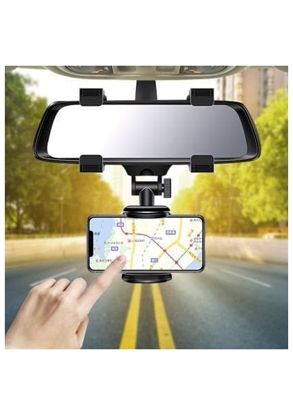 Araç Içi Dikiz Aynaya Takılan Telefon Tutucu Otomobil Içi Telefon Tutma Aparatı