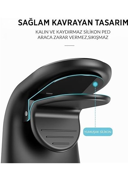 Havalandırma Izgarası Için Manyetik Mıknatıslı Telefon Tutucu + 2 Adet Manyetik Plaka modelleri