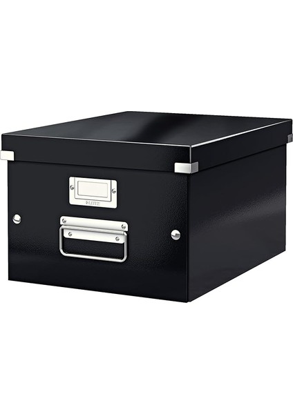 60440095 Orta Boy Saklama ve Taşıma Kutusu (A4, Click ve Store Için) Siyah