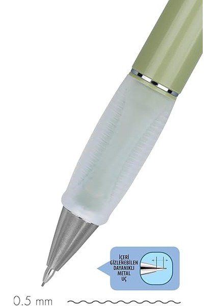 Deep Mekanık Kursun Kalem 05MM Yaprak Yesılı modelleri