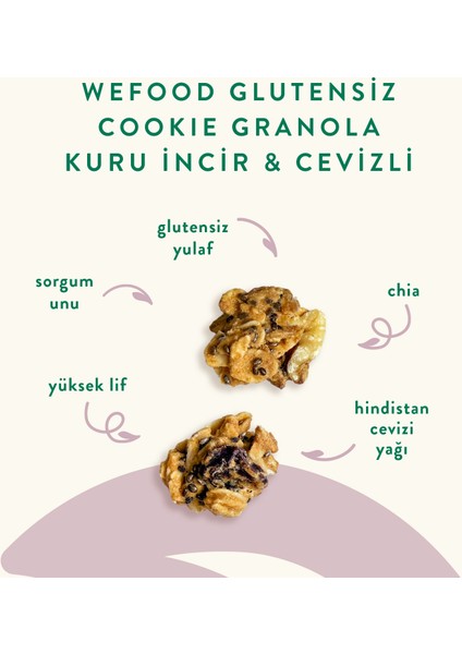 Glutensiz Granola Kuru İncir & Cevizli 250 gr 3'Lü modelleri