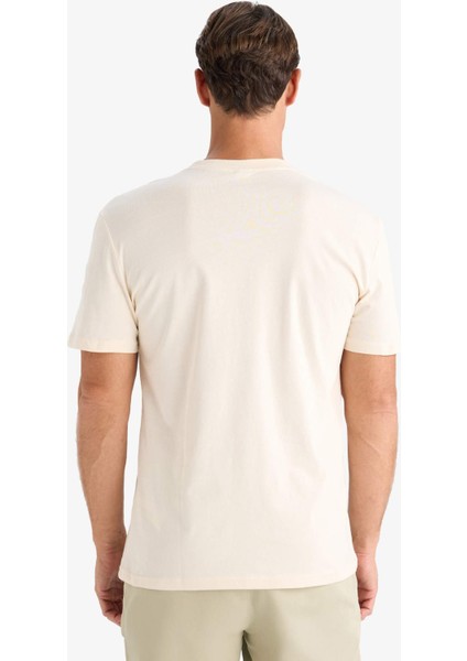 %100 Pamuk New Regular Fit Bisiklet Yaka Basic Düz Kısa Kollu Tişört V7699AZ24AU