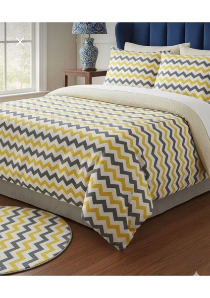 Pamuklu Çift Kişilik Fermuarlı Nevresim & Yorgan Kılıfı 200X220 cm