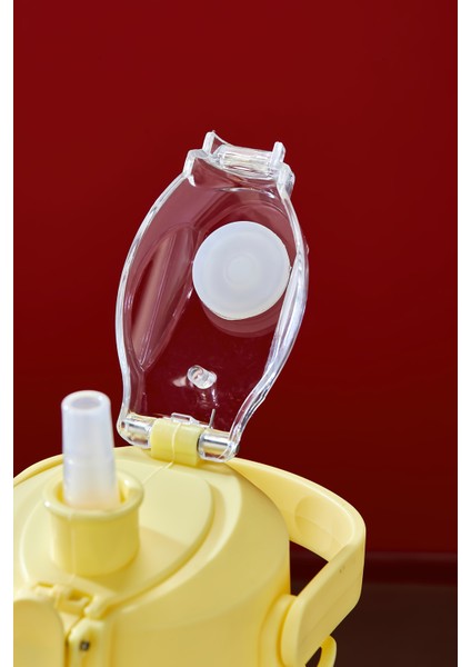 Labubu Suluk - 1000 ml Taşınabilir Kulplu, Pipetli, Bpa’sız, Kilitli ve Sızdırmaz Kapak - Sarı indirimleri