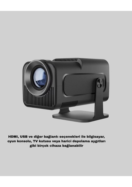 HDMI USB Girişli Akıllı Projeksiyon Cihazı Taşınabilir Düşük Tüketimli indirimleri