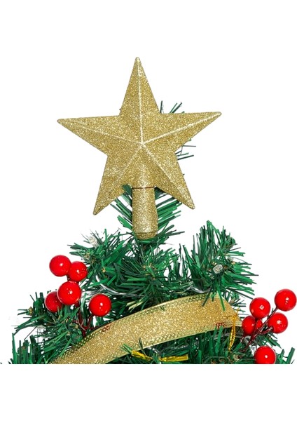 Yılbaşı Çam Ağacı Tepe Yıldızı Gold Çam Ağacı Tepeliği Yılbaşı Yıldız Ağaç Süsü fırsatları