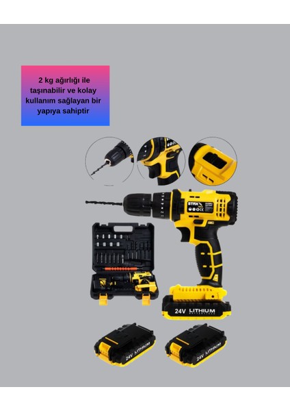 Ergonomik Tasarımlı 12V Matkap | 2 Vitesli, LED Aydınlatmalı ve Dayanıklı fırsatları