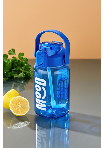 Spor Matarası Suluk - 1000 ml Pipetli , Kilitli Kapak, Su Sızdırmaz Tasarım - Mavi fırsatları